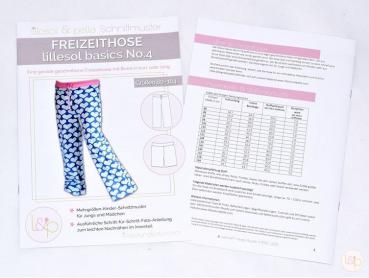 Papierschnittmuster - Basics Freizeithose No. 4 - Kinder- Lillesol & Pelle